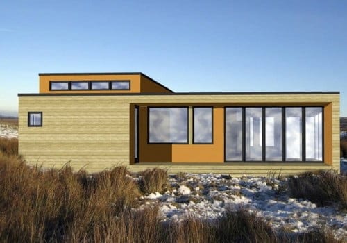 Hive Modular M-Line M003 Prefab Home - Rendering Of Side Exterior.