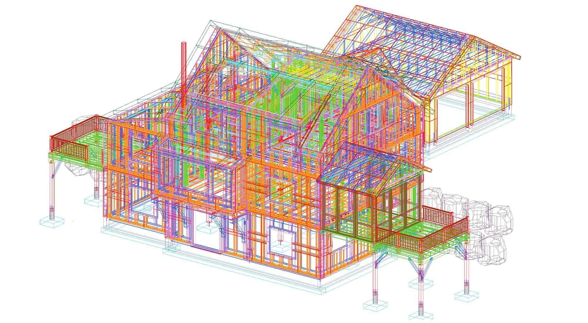 Unity Homes 3D computer-aided prefab home design process.